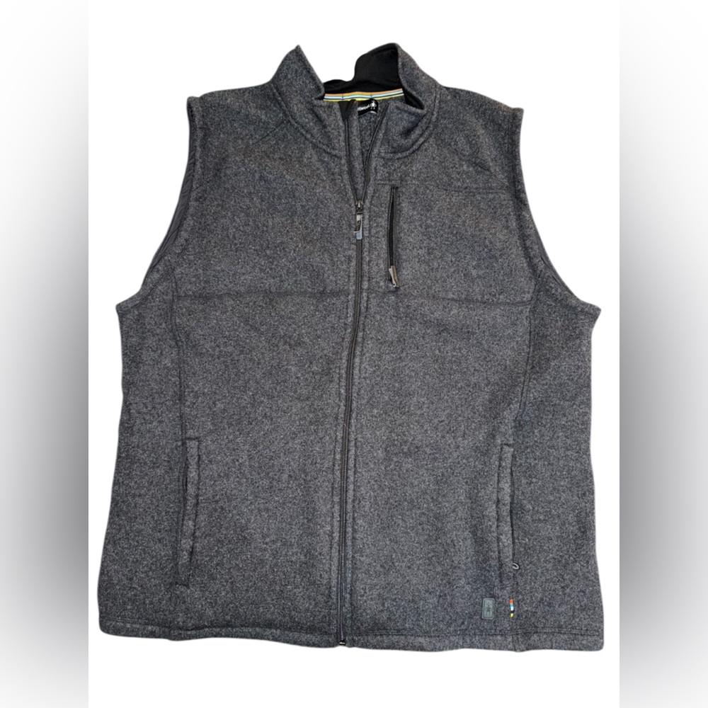 Smartwool Men’s Echo Lake Vest size XXL charcoal gray full zip